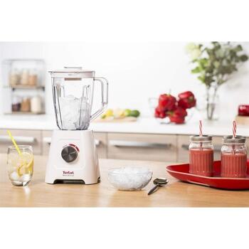 Tefal Блендер Blendforce II BL420131, 600 Вт, 2 л, пластиковая чаша, дробление льда, белый (BL420131)