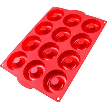 Jata Форма для выпечки HMOL5212, 34x26,5см, высота 2,9см, 12 чашек, устойчива к температуре до 220°C и -40°C (HMOL5212)