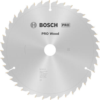 Stacionārā ripzāģa disks 254x30x40 mm, kokam, Paneļzāģiem PRO WOOD RIPZĀĢA ASMENS, 2608640435, BOSCH (2608640435)
