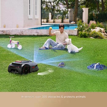 MOVA LiDAX Ultra 1600 robotizēts zāles pļāvējs bez vada 1600m² LiDAR navigācija MXXM5100 Pelēks (MXXM5100)