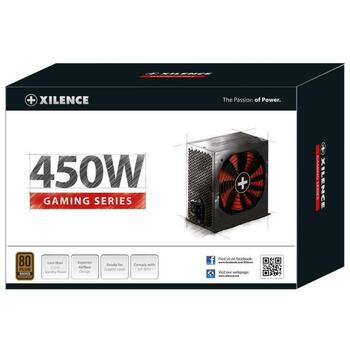 Xilence Datora barošanas bloks XN213, 450W, 200-240V, 50Hz, 80 PLUS Bronza, aktīvā dzesēšana, 1 ventilators (XN213)