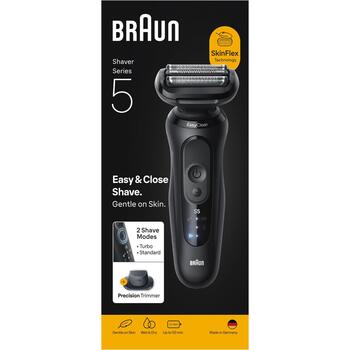 Braun bārdas skuveklis 52-N1200s, 3 asmeņi, 50 min, Li-Ion, mitrā un sausā, ūdensizturīgs, ceļojumu kaste, precīzijas trimmeris (52-N1200s)