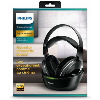 Philips SHD8850/12 беспроводные наушники, 40мм, 24 Ом, 8-40000Гц, 30м, 20ч, FHSS, неодим, автоотключение (SHD8850/12)