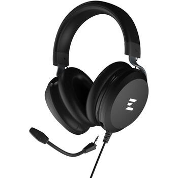 Zalman Провода наушники ZM-HPS610 BK, 50mm, 32Ω, 110dB, 20-20KHz, 2.2m, 3.5mm, USB, однонаправленный микрофон (ZM-HPS610 BK)