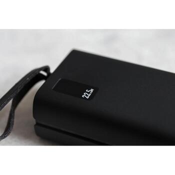 Sponge Energy 30000 Black QC, 30000mAh, 22.5W, 2xUSB, 1xUSB-C, displejs, indikators, pelēks (Energy 20000 QC)