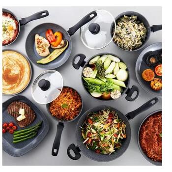 Russell Hobbs Набор сковородок RH028141EU7, 20см, 24см, 16см, 18см, 20см, алюминий, антипригарное покрытие (RH028141EU7)
