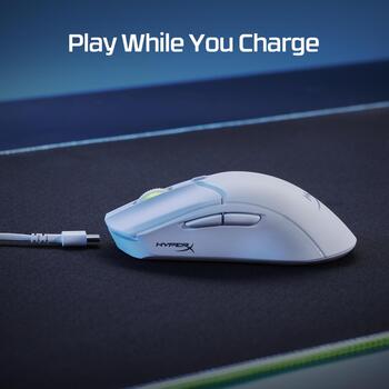 HyperX Pulsefire Haste 2 беспроводная игровая мышь 6N0A9AA, 26000 dpi, 650 ips, 50 G, 1000 Hz, 6 кнопок, 100 млн нажатий, RGB (6N0A9AA)