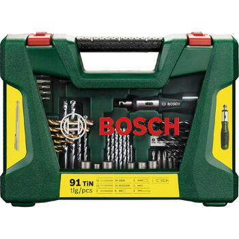 Urbju un skrūvgriežu uzgaļu un instrumentu komplekts (91 gab.) 2607017311 BOSCH (2607017311)