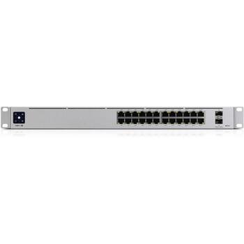 Ubiquiti Коммутатор USW-Pro-24-POE, 24xRJ-45, 16x802.3at PoE+, 8x802.3bt PoE++, 2x10G SFP+, 10/100/1000 Mbps, управляемый (USW-PRO-24-POE)