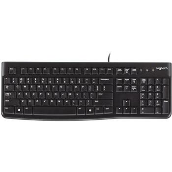 Logitech Klaviatūra K120 920-002508 USB, 1.5 m kabelis, QWERTY, melna, pilna izmēra, izturīga pret izliešanu (920-002508)