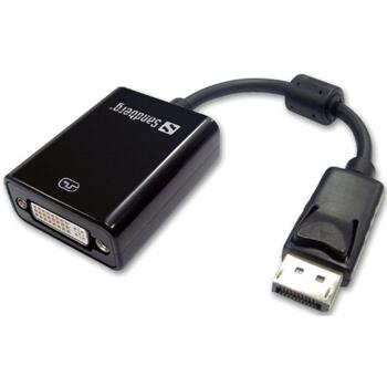 Sandberg адаптер 508-45, 1xDisplayPort мужской, 1xDVI женский, 20см, v1.1, DVI-D 1.0, Full HD 1080P, 1920x1080 60Hz (508-45)