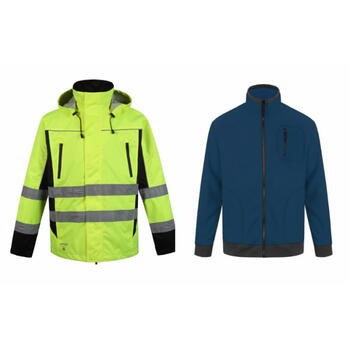 Pesso Denver CL2, 3XL, желтый/черный, ветровка, EN ISO 20471:2013 класс 2, Oxford 300D, водонепроницаемая/ветрозащитная (DENVER_G-3XL)