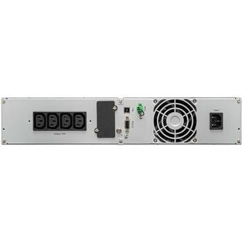 Eaton UPS 9E1000IR 1 кВА, 900 Вт, 4 C13/C14, 7 Ач, 12 В, ЖК-дисплей, 2U, 90% эффективность, 41 дБ, 1 RS-232 (9E1000IR)