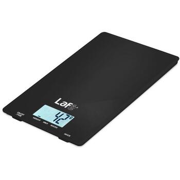 Lafe Кухонные весы WKS001.1 LAFWAG44594, 5 кг, 1 г, черный, ЖК-дисплей, функция тарирования, противоскользящая база (LAFWAG44594)