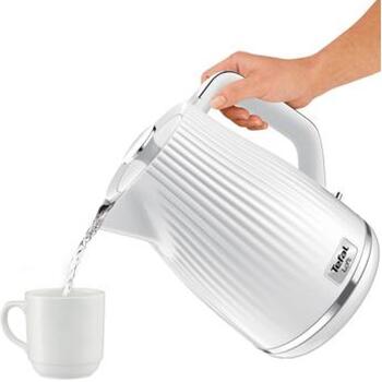 Tefal Электрический чайник KO250130, 2400 Вт, 1.7 Л, Пластик, 360° поворотная база, Белый (KO250130)