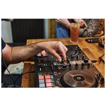 Hercules DJ контроллер DJControl Inpulse 300 MK2, DJ Essentials Kit, USB подключение, колонки, 2 канала (4781049)