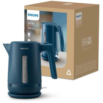 Philips Чайник HD9411/70, 1.7 L, 2200 W, Синий, Пластиковый корпус, Без проводов, Защита от перегрева (HD9411/70)