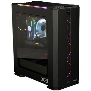 Zalman Корпус ПК X3 BLACK, ARGB вентилятор x4, Midi Tower, 3x3.5