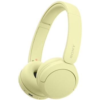 Sony Наушники WH-CH520 Код WHCH520Y.CE7, беспроводные, желтые, Bluetooth 5.2, стерео, 50ч работы аккумулятора (WHCH520Y.CE7)