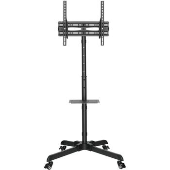 Sbox FS-224-2 mobilais grīdas statīvs, 32-55 collas, VESA 100x100-400x400, 35kg, 1030-1430mm, +5°/-12°, melns (FS-224-2)