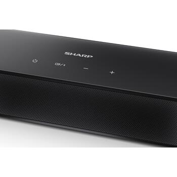 Sharp Компактная 2.1 Звуковая панель с беспроводным сабвуфером HT-SBW121, 240 Вт, Bluetooth, беспроводное соединение, черный (HT-SBW121)