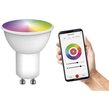 Emos LED лампа GoSmart MR16 ZQW832R, 4,8 Вт, 400 лм, RGB, Wi-Fi, диммируемая, 220-240 В, 50/60 Гц, 20 000 ч, GU10 (ZQW832R)