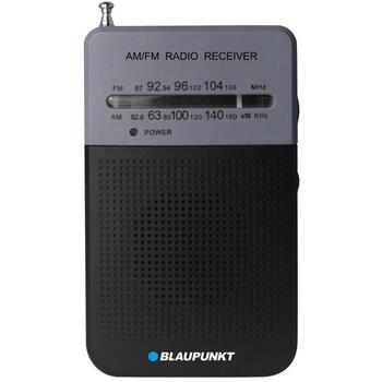 Blaupunkt Портативное радио PR3BK, 0,3 Вт, 1 динамик, 1,5 В, 2 AA батареи, AM, FM, телескопическая антенна (PR3BK)