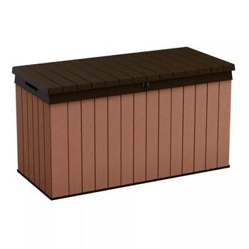 Keter Коробка для хранения 29211696, 570L, 142,5 x 65,3 x 78,2 см, 20 кг, садовая скамейка, УФ-устойчивость (29211696)