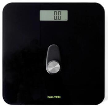 Salter 9224 BK3RFEU16 Eco Power цифровые напольные весы, 300 мм, ЖК-дисплей, черные, закаленное стекло, без батареек (9224 BK3RFEU16)