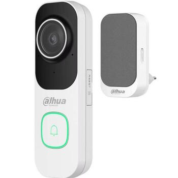 Dahua VDKP01-WG Wi-Fi видеодомофон комплект 2K/4 MP Ultra-Wide камера Wi-Fi 6 PIR детекция двусторонний аудио H.265+ IR ночное видение безпроводной звонок Белый (VDKP01-WG)
