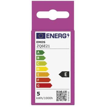 Emos LED лампочка Classic Mini Globe ZQ6E21, 4,2 Вт, 470 лм, теплый белый, E27, 30 000 часов, 150° угол луча (ZQ6E21)