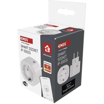 Emos WiFi розетка IP-3002S P5531, 230 V~/16 A, 3680 W, 30 программ, 15 розеток, защита от детей, Wi-Fi 802.11 b/g/n (P5531)