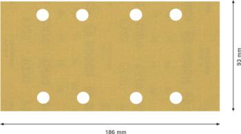 Slīppapīrs,kokam, perf 93x186, G320, 10gb, Orbitālajām slīpmašīnām EXPERT C470 SMILŠPAPĪRS, 2608900870, BOSCH (2608900870)