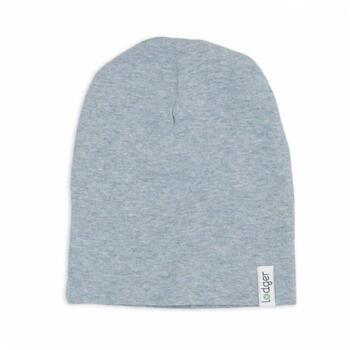 Lodger Beanie Melange bērnu cepurīte BEM 110_0-6, 0-6M, 100% organiskā kokvilna, zila, Oeko-Tex, unisex (BEM 110_0-6)