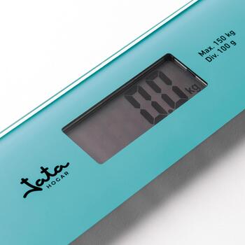Jata Ķermeņa svari HBAS1290, 150kg, 100g, 6mm rūdīts stikls, LCD, 4 cipari, 4 sensori, automātiska ieslēgšanās (HBAS1290)