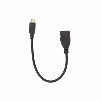 Sbox USB kabelis USB F-MICRO M, 0,1m, microUSB M, USB A F, 480 Mbit/s, pīts kabelis: Nē, krāsa: melna (USB F-MICRO M)