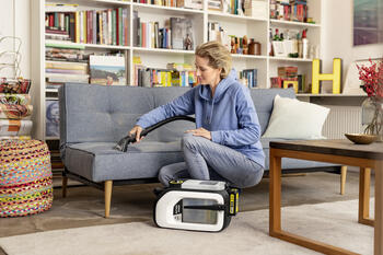 Karcher SE 3-18 Compact Home 1.081-506.0, 18В, 75мм, 184Вт, 1.7л/2.9л, 12-24мин, компактный, беспроводной (1.081-506.0)