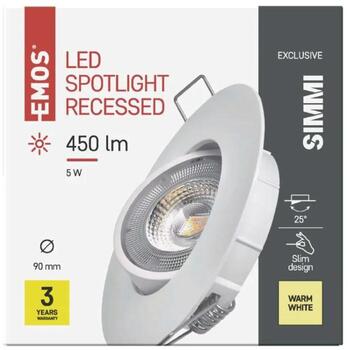 Emos светильник SIMMI ZD3121, 5 W, 450 lm, 230 V, 35 mA, 110°, IP20, 3000 K, встроенный (ZD3121)