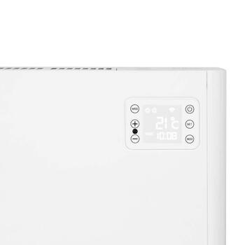 Eurom Alutherm Baseboard 1500 WiFi zems konvektora sildītājs telpu apkurei 1500W WiFi viedā vadība sienas un grīdas uzstādīšana (361186)