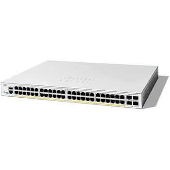 Cisco коммутатор C1300-48P-4G, 48x 10/100/1000, 4x1G SFP, PoE, 370 W, 30 W, 1 вентилятор (C1300-48P-4G)