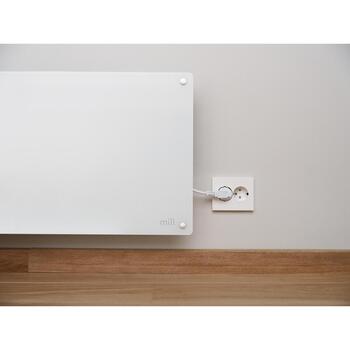 Mill sildītājs GL1300WIFI4, 1300W, 15-19m², balts, WiFi, Zigbee 3.0, Tibber, Homey, LED displejs, X-alumīnija sildelements (GL1300WIFI4)