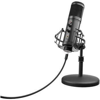 GENESIS Radium 600 G2 studijas mikrofons NGM-2091, -36 dB, 30-18000 Hz, USB-C, 3,5 mm ligzda, kondensatora, vienvirziena, melns (NGM-2091)