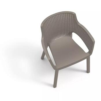 Keter Dārza krēsls Eva 29210109587, 57.7x62.5x79cm, plastmasa, saliekams, laikapstākļiem izturīgs (29210109587)