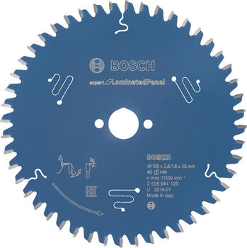 Rokas ripzāģa asmens lamināta paneļiem, 165 mm, 48 zobi, 2608644128, BOSCH (2608644128)