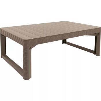 Keter Lyon Rattan Table стол 29202805587, 116x71x40-65см, 7.8кг, регулируемая высота, устойчив к УФ (29202805587)