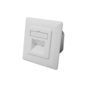 Digitus модульный настенный выход DN-9007-S-1, 2xRJ45, 500MHz, 10GBase-T, с заземлением (DN-9007-S-1)