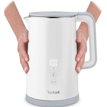 Tefal Электрический чайник KO693110, 1.5 л, 1800 Вт, 5 температурных режимов, 360° поворотная база, белый (KO6931)
