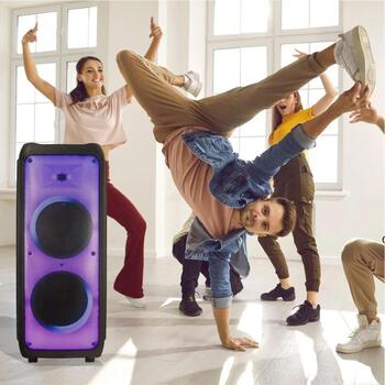 Manta Караоке колонка SPK1202B250, 350W, 40-15000Hz, Bluetooth 5.0, 10ч работы аккумулятора (SPK1202B250)