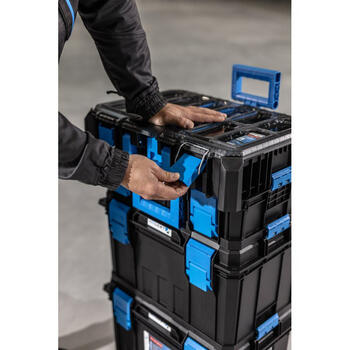 Hogert HT7G500 instrumentu kaste 4-in-1, 825x360x517 mm, 50 kg, ABS, uz riteņiem, ar rokturi (HT7G500)