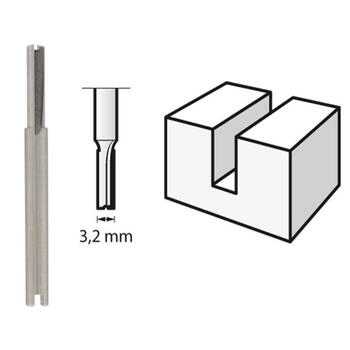 HSS frēze. D=3,2, 1 gab. 2615065032 DREMEL (2615065032)